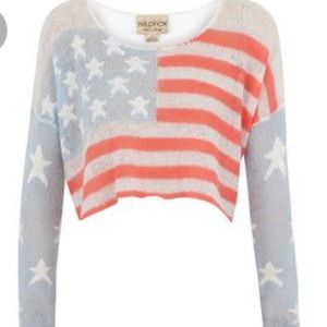 Wildfox - American Flag crop top
